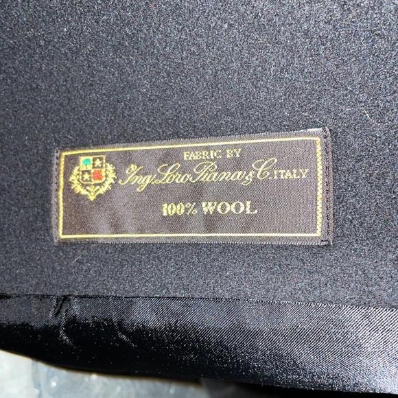 Fleurette Loro Piana Camel, Black and Tan Wool Car Coat Size 14 - Picture 10 of 12